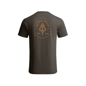 Sitka Gear Men's Broadhead Crest Short Sleeve Crew Neck T Shirt Earth Medium