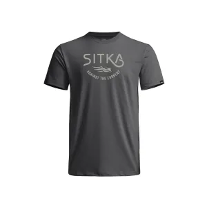 Sitka Gear Men's Hooked Short Sleeve Crew Neck T Shirt Iron Gray Medium