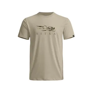 Sitka Gear Men's Icon Optifade Short Sleeve Crew Neck T Shirt Light Tan Subalpine Medium