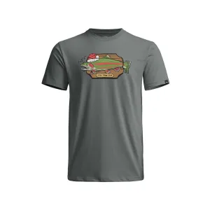 Sitka Gear Men's Fishmas Short Sleeve Crew Neck T Shirt Metal Gray Large