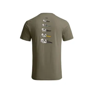Sitka Gear Men's Waterfowl Skull Short Sleeve Crew Neck T Shirt Dark Green Sage 2XL