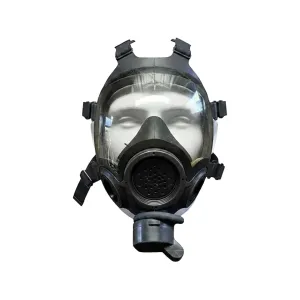 Military Surplus US MSA Gas Mask with Filter Grade 2 Black Small