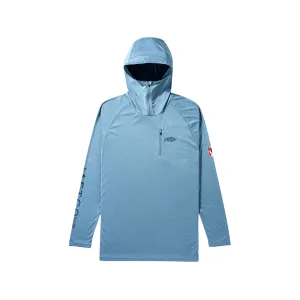 AFTCO Men's Jason Christie Hoodie Blue Shadow Heather 2XL
