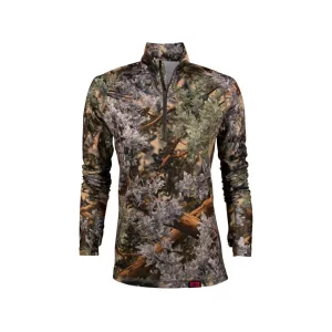 King's Camo Women's XKG Elevation Quarter Zip Shirt Desert Shadow Large