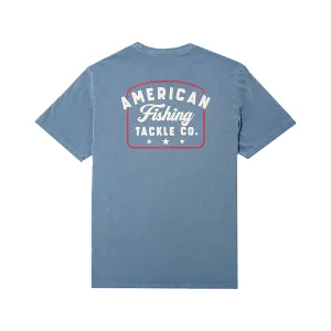 AFTCO Men's Memphis Short Sleeve Crew Neck T Shirt Bering Sea 2XL