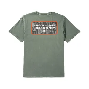 AFTCO Men's Yesterday Short Sleeve Crew Neck T Shirt Mulled Basil XL