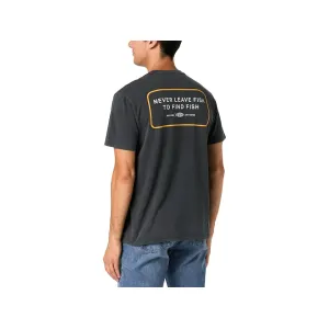 AFTCO Men's NLFTFF Short Sleeve Crew Neck T Shirt Shadow Large