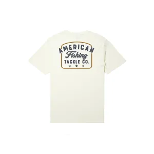 AFTCO Men's Memphis Short Sleeve Crew Neck T Shirt Cream Large