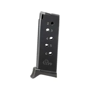 DuraMag SS Magazine for Ruger LCP, LCPII 380 ACP 6-Round Black