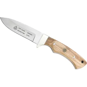 PUMA SGB Coyote Fixed Blade Knife 3.8" Drop Point 1.4116 Satin Blade Olive Wood Handle Tan