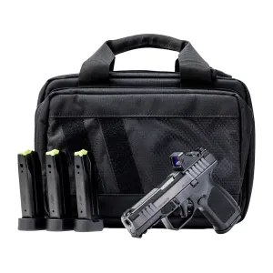Rost Martin RM1C Comp Bundle 9mm Luger Pistol 4" Barrel 17+1 Round Black Viridian RFX11