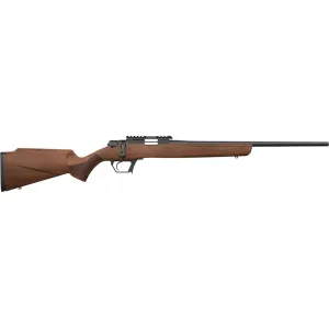 Retay Asend Bolt Action Rifle 22 Long Rifle 20" Black Threaded Barrel Black Frame Walnut Field Stock