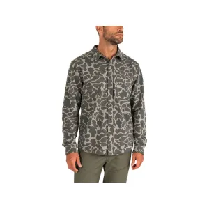 Marsh Wear Men's Fireside Shirt Jacket Dark Green Mallard Camo Large