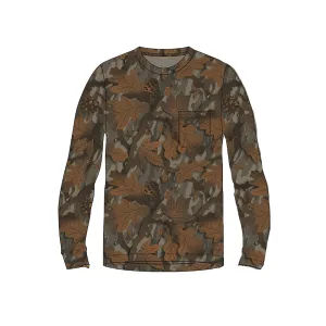 Marsh Wear Men's Buxton Hagood Long Sleeve Crew Neck T Shirt Lowland Canopy Camo Medium