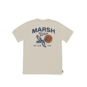 Marsh Wear Men's High Flyer Short Sleeve Crew Neck T Shirt Vintage White Medium