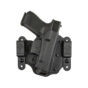 Pegasus Intruder 2.0 IWB/OWB Holster Right Hand Glock 43, 43X, 48, Optics Ready Kydex/Leather Black