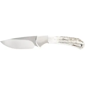 Buck Knives 113 Ranger Skinner Elk Fixed Blade Knife 3" Drop Point 420HC Satin Blade Elk Handle Antler