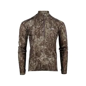 First Lite Men's Kiln Quarter Zip Base Layer Shirt First Lite Darkwater 2XL