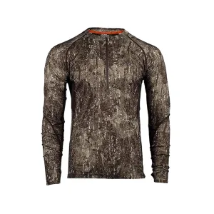 First Lite Men's Wick Quarter Zip Base Layer Shirt First Lite Darkwater 3XL