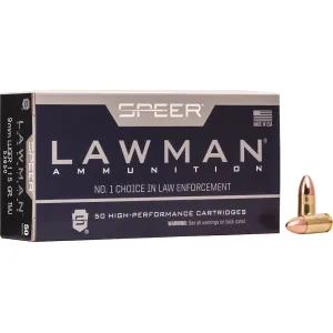 Speer Lawman 9mm Luger Ammo 115 Grain Full Metal Jacket Box of 50