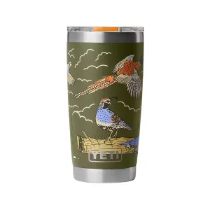 YETI Upland Bird Rambler 20oz Tumbler with Magslider Lid Olive
