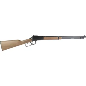Henry H1 Tracker Lever Action Rifle 22 Winchester Magnum Rimfire (WMR) 20" Blued Barrel Blued Frame Walnut Straight Grip Stock
