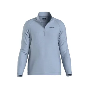 Orvis Men's Dricast 1/4 Zip Shirt Coastal Blue XL