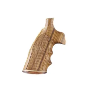 Hogue Fancy Hardwood Grips with Accent Stripe, Finger Grooves and Contrasting Butt Cap for Colt Python Checkered Goncalo Alves