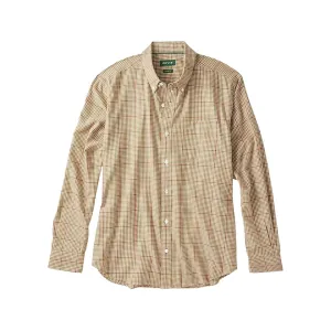 Orvis Men's Flat Creek Tech Flannel Shirt Field Khaki XL