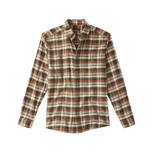 Orvis Men's Flat Creek Tech Flannel Shirt Mushroom Large