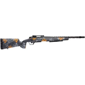 Horizon Firearms Venatic CRB 2 Bolt Action Rifle 6.5 Creedmoor 22" Fluted Carbon Fiber Threaded Barrel Black DLC Frame Orange/Gray Field Stock