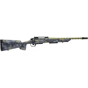 Horizon Firearms Venatic 2 Bolt Action Rifle 7mm Backcountry 22" Fluted Green Threaded Barrel Black DLC Frame Green/Gray Field Stock