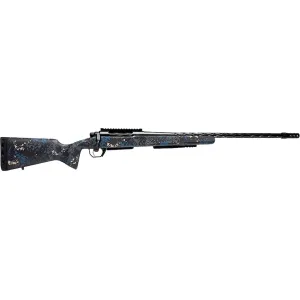 Horizon Firearms Vandal Prime 2 Bolt Action Rifle 300 Winchester Magnum 22" Fluted Black Threaded Barrel Black Chrome Frame Blue/Gray Field Stock