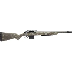 Horizon Firearms Vandal 2 Bolt Action Rifle 25 Creedmoor 22" Fluted Gray Threaded Barrel Gray Frame Timber Brown Field Stock