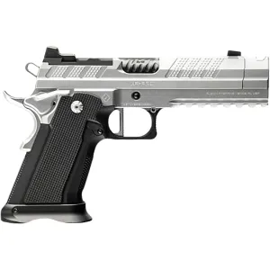 Fusion Firearms XP Comp 9mm Luger Pistol 4.6" Barrel 17+1 Round Chrome Slide Black Grip Chrome Frame