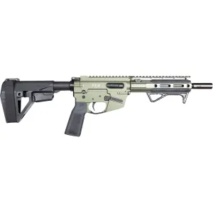 Freedom Ordnance FX9 Elite 9mm Luger Pistol 8" Threaded Barrel 31+1 Round Black Pistol Brace