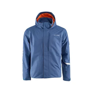Grundens Men's Transmit X Rain Jacket Blue Abyss Medium