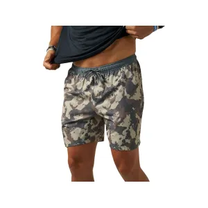 Burlebo Men's Athletic Shorts Splatter Camo Medium