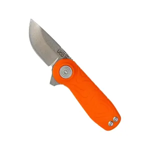 UCO Tinkham Pocket Knife 1.5" Straightback D2 Stonewashed Blade Glass Reinforced Nylon (GRN) Handle Orange