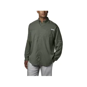 Columbia Men's PFG Tamiami II Long Sleeve Shirt Cypress Large