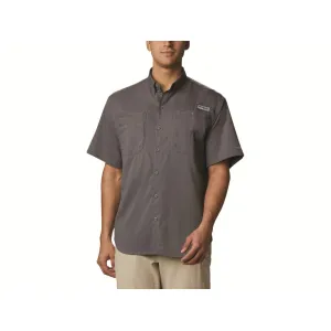 Columbia Men's PFG Tamiami II Short Sleeve Shirt City Gray Medium