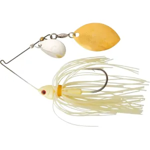 BOOYAH Covert Finesse Colorado Oklahoma Spinnerbait 3/8oz Bone Gold/Nickel