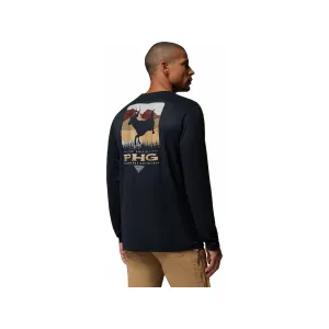 Columbia Men's PHG Terminal Shot Loyalty Long Sleeve Crew Neck T Shirt Black 2XL