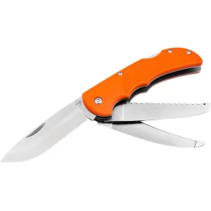 Boker Knives HL Triple Pocket Knife 3.31" Drop Point 440C Satin Blade Fiberglass Reinforced Nylon (FRN) Handle Orange