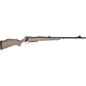 Weatherby Mark V Dangerous Game Bolt Action Rifle 375 H&H Magnum 24" Graphite Black Threaded Barrel Graphite Black Frame Brown/Tan Monte Carlo Stock