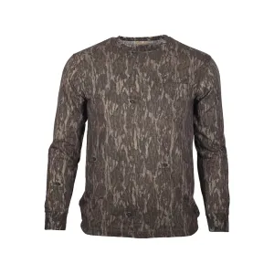 Gamehide Men's Woodsman Long Sleeve Crew Neck T Shirt Mossy Oak Bottomland XL