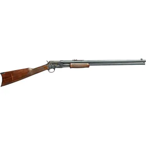 Pedersoli Silver Spur Pump Rifle 45 Colt (Long Colt) 24" Blued Barrel Case Colored Frame Walnut Straight Grip Stock
