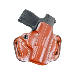 DeSantis Gunhide Mini Slide OWB Holster Right Hand Glock 43X MOS with Streamlight TLR-7 Sub Leather Tan