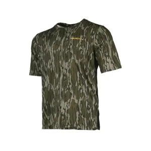 Muddy Outdoors Men's TRX Performance Short Sleeve Crew Neck T Shirt Mossy Oak Bottomland XL