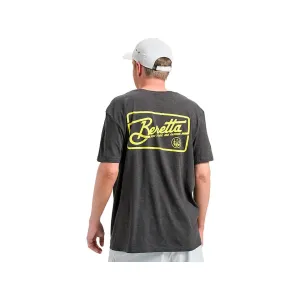 Beretta Men's Retro Patch Short Sleeve Crew Neck T Shirt Fume 2XL